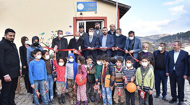 Başkan Okumuş; Murat Çakıroğlu ilk ve Ortaokulu ile Kaledibi İlkokulunu yenileyerek öğrencilerin hizmetine açtı