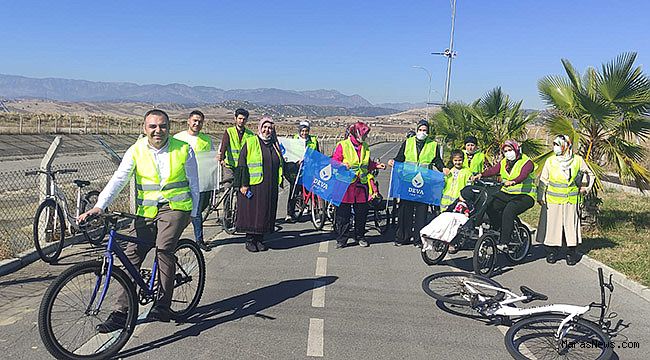 Deva Partisi Kahramanmaraş Teşkilatı Akaryakıt Zamlarını Bisikletle Protesto Etti