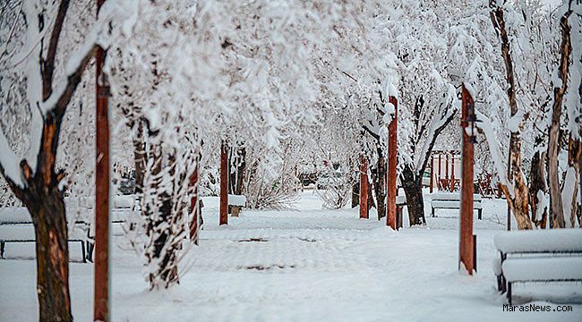 Kahramanmaraş'a yılın ilk karı düştü