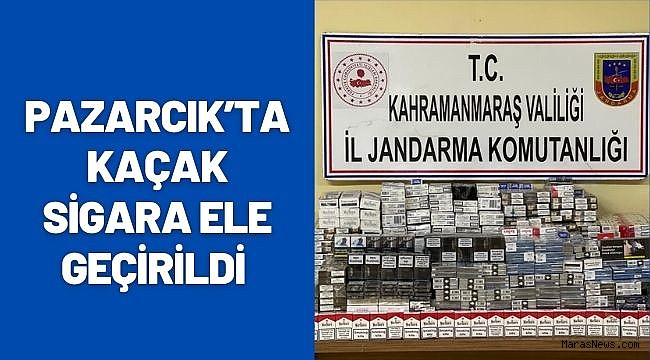 Pazarcık'ta kaçak sigara ele geçirildi