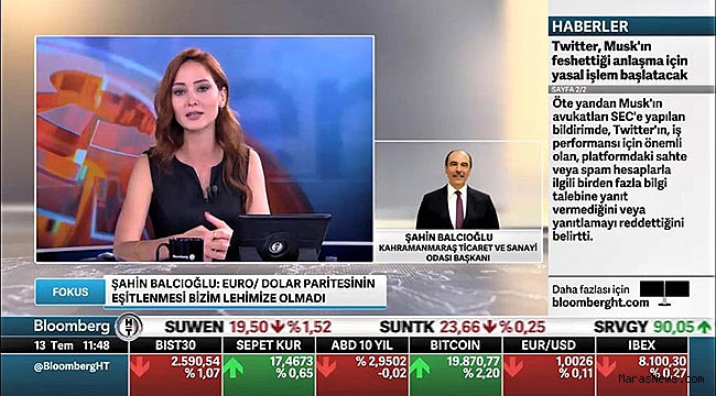 Başkan Balcıoğlu, “Euro-Dolar paritesinin eşitlenmesi bizim lehimize olmadı”