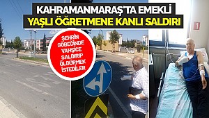 Kahramanmaraş'ta emekli yaşlı öğretmene kanlı saldırı