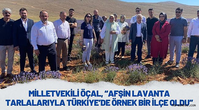 Milletvekili Öçal, “Afşin lavanta tarlalarıyla Türkiye’de örnek bir ilçe oldu”