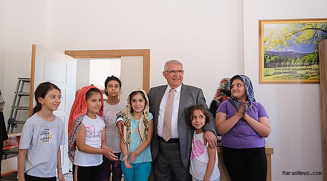 Başkan Mahçiçek, Kur’an Eğitim Merkezi’nde öğrencilerle buluştu