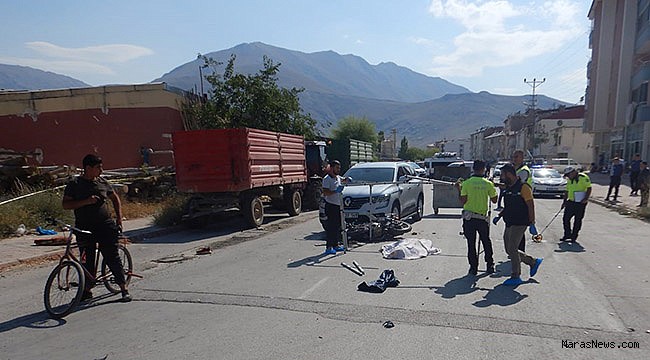 Elbistan’da kamyonetle çarpışan motosiklet sürücüsü öldü