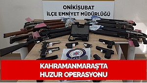 Kahramanmaraş'ta huzur operasyonu