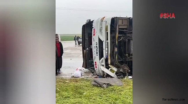 Tarım işçilerini taşıyan minibüs devrildi: 9 yaralı