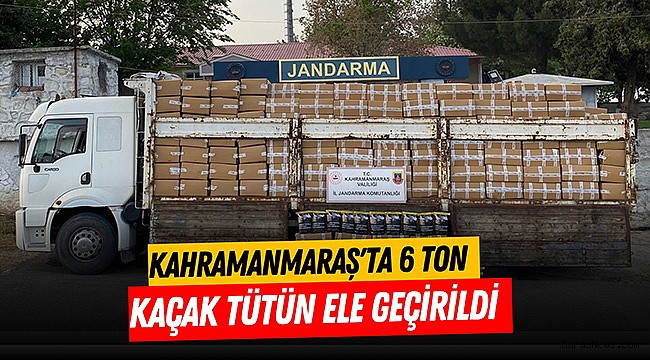 Kahramanmaraş'ta 6 Ton Kaçak  Tütün Ele Geçirildi