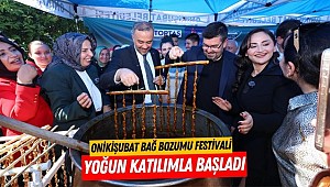 Onikişubat Bağ Bozumu Festivali yoğun katılımla başladı