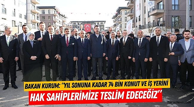 Bakan Kurum: “Yıl Sonuna Kadar 74 Bin Konut ve İş Yerini Hak Sahiplerimize Teslim Edeceğiz”
