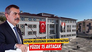 Deprem bölgesinde derslik kapasitesi yüzde 15 artacak