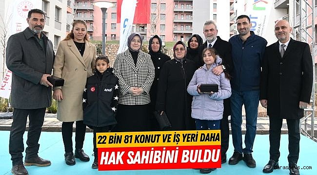 22 Bin 81 Konut ve İş Yeri Daha Hak Sahibini Buldu