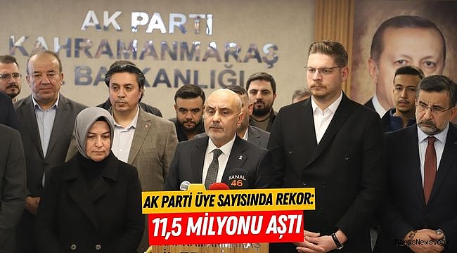 AK Parti üye sayısında rekor: 11,5 milyonu aştı