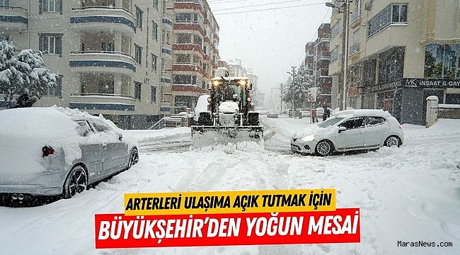 Arterleri Ulaşıma Açık Tutmak İçin Büyükşehir’den Yoğun Mesai