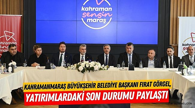 Başkan Görgel, Yatırımlardaki Son Durumu Paylaştı