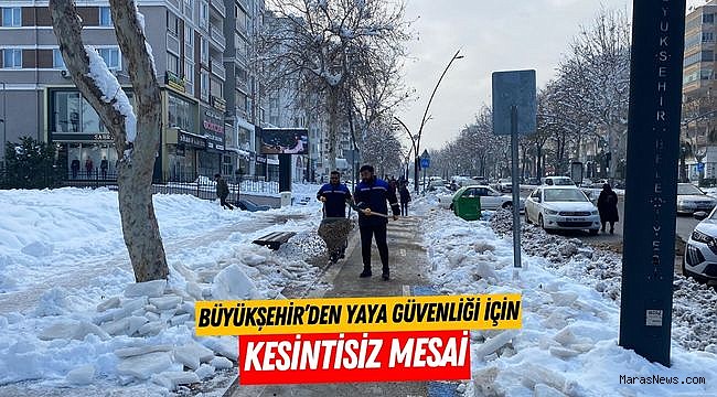 Büyükşehir’den Yaya Güvenliği İçin Kesintisiz Mesai