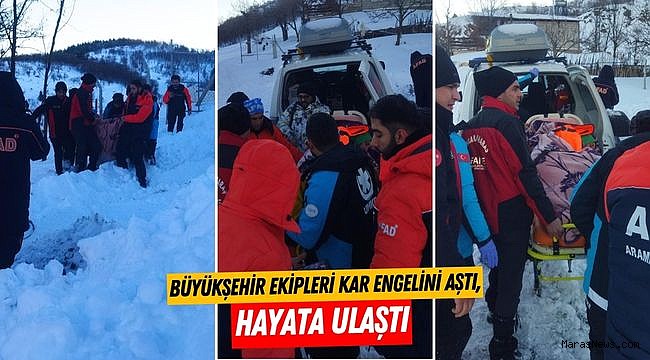 Büyükşehir Ekipleri Kar Engelini Aştı, Hayata Ulaştı