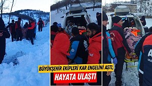 Büyükşehir Ekipleri Kar Engelini Aştı, Hayata Ulaştı