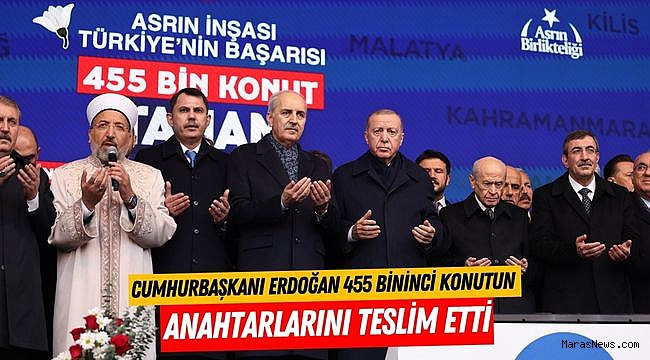Cumhurbaşkanı Erdoğan 455 Bininci Konutun Anahtarlarını Teslim Etti