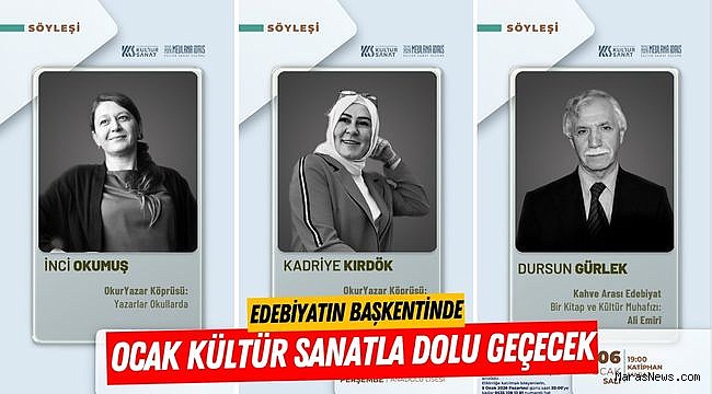 Edebiyatın Başkentinde Ocak Kültür Sanatla Dolu Geçecek