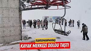 Kahramanmaraş kayak merkezi doldu taştı
