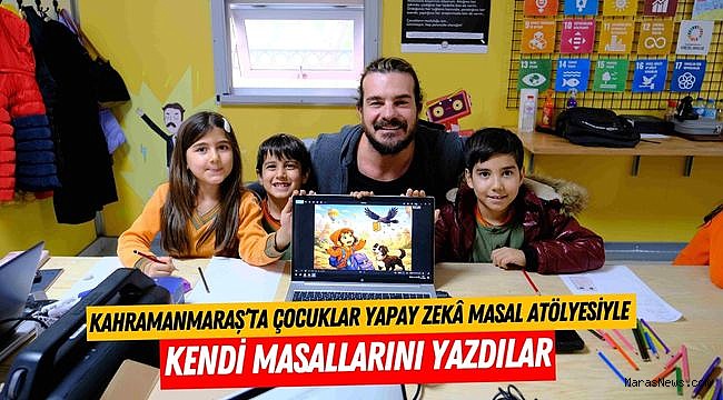 Kahramanmaraş’ta çocuklar yapay zekâ masal atölyesiyle kendi masallarını yazdılar