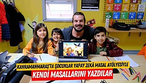 Kahramanmaraş’ta çocuklar yapay zekâ masal atölyesiyle kendi masallarını yazdılar