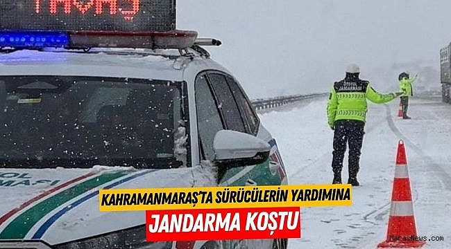 Kahramanmaraş’ta Sürücülerin Yardımına Jandarma Koştu