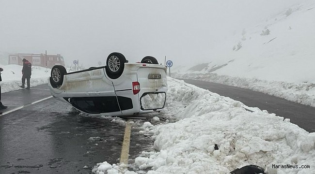 Kahramanmaraş’ta kontrolden çıkan araç takla attı: 2’si çocuk 6 yaralı