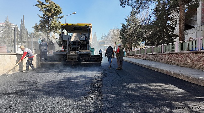 Büyükşehir, Dulkadiroğlu Yenişehir Mahallesi’nde Asfalt Seferberliğini Sürdürüyor