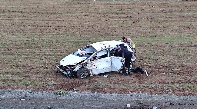Kahramanmaraş’ta Otomobil Takla Attı: 2 Yaralı