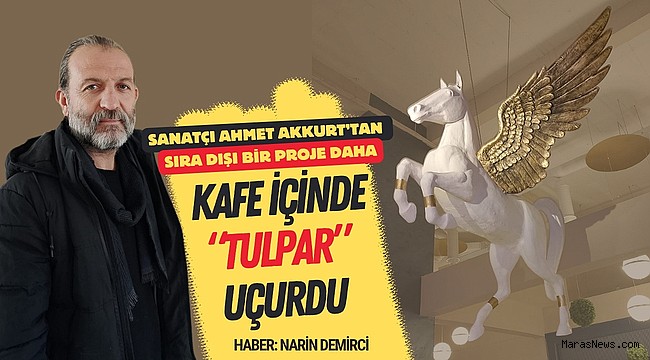 Sanatçı Ahmet Akkurt'tan sıra dışı bir proje daha, Kafe içinde 
