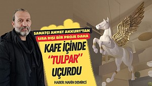 Sanatçı Ahmet Akkurt'tan sıra dışı bir proje daha, Kafe içinde 