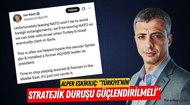 Eskikılıç: “Türkiye’nin Stratejik Duruşu Güçlendirilmeli”