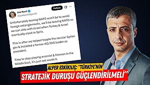 Eskikılıç: “Türkiye’nin Stratejik Duruşu Güçlendirilmeli”