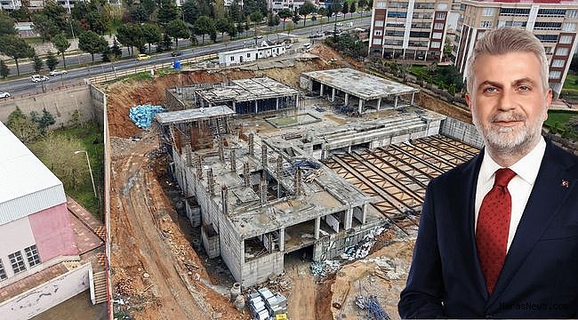 Kahramanmaraş’ın Yeni Nesil Gençlik ve Spor Kompleksi Hızla Yükseliyor