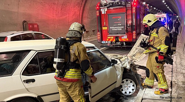 Kahramanmaraş Sezai Karakoç Tüneli’nde Kaza: 1 Yaralı