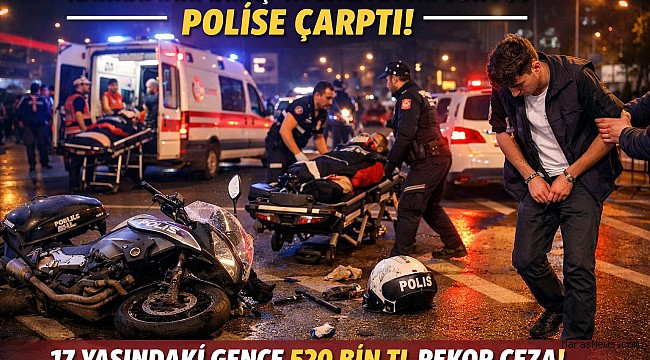 Kahramanmaraş’ta Ehliyetsiz Sürücü Dehşeti: Polise Çarpan Gence 520 Bin TL Ceza