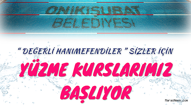 Onikişubat Belediyesi’nin kadınlara özel yüzme kursuna başvurular başladı