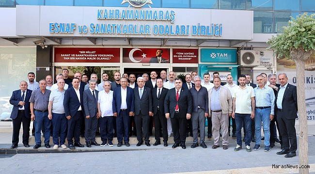 KMTSO’dan KMESOB Başkanı Ahmet Kuybu’ya Hayırlı Olsun Ziyareti